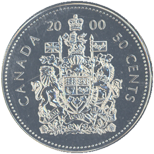 2000 Canadian 50 cents